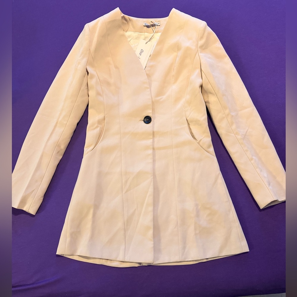 New Beige Women's Blazer and Pants Suit